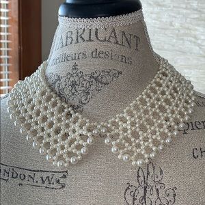 Rare pearl collar necklace